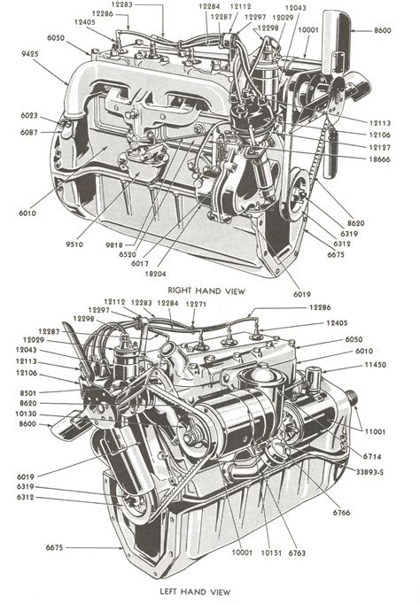 ford 8n tractor engine diagram